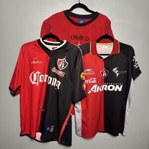 Vintage Y2K Atletica 3 Piece Bundle Estrella Atlas FC Jersey Kit Medium Large